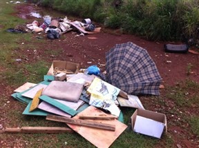 População aproveita o feriadão para jogar lixo em fundos de vale, canteiros centrais e margens de avenidas